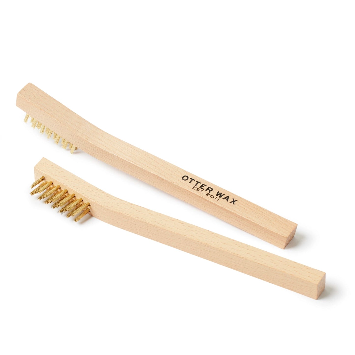 Brass Scrub Brush - Otter Wax - Simplifi Fabric