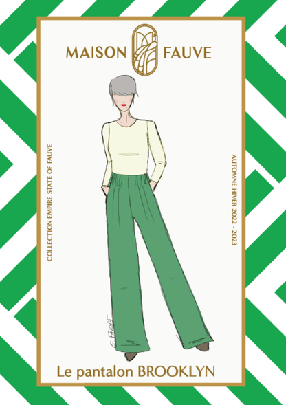 Brooklyn Trousers Paper Sewing Pattern - Maison Fauve - Simplifi Fabric