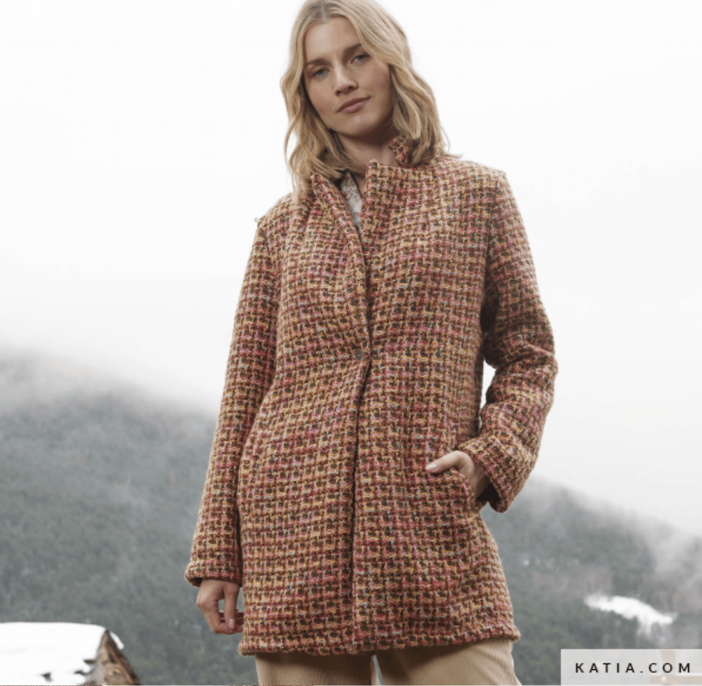 Brooklyn Tweed Coat Fabric - Katia - Simplifi Fabric