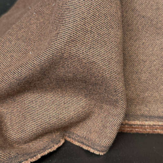 Brown Twill Flannel - Deadstock - Simplifi Fabric