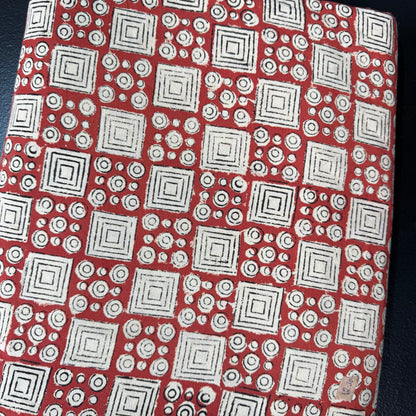 Cedar Block - Burnt Sienna - Bagru Indian Cotton Block Print
