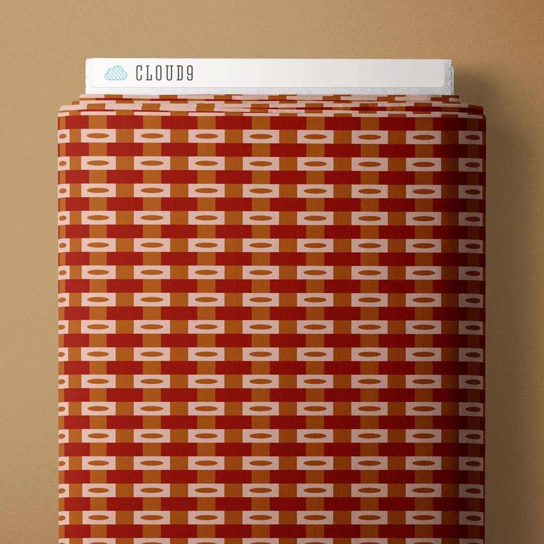Cabin Check - Red - Backwoods and Boots - Softly Studio - Cloud 9 Fabrics - Poplin - Simplifi Fabric