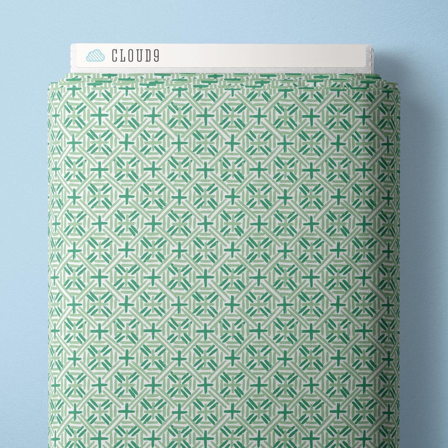 Cafe Weave - Green - Nice Nice - Emily Taylor - Cloud 9 Fabrics - Poplin - Simplifi Fabric