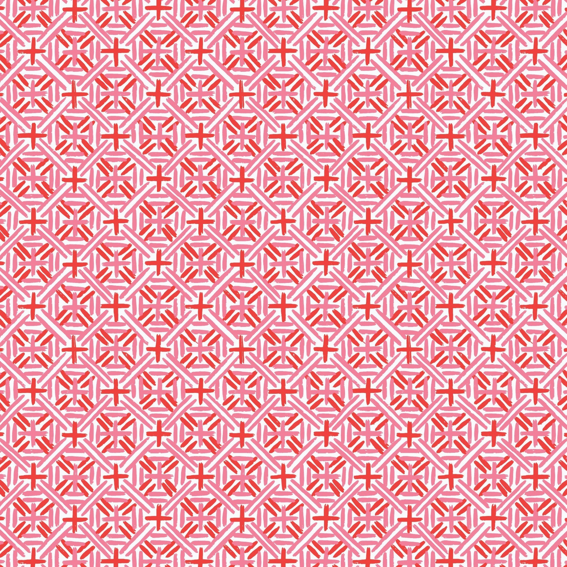 Cafe Weave - Red/Pink - Nice Nice - Emily Taylor - Cloud 9 Fabrics - Poplin - Simplifi Fabric