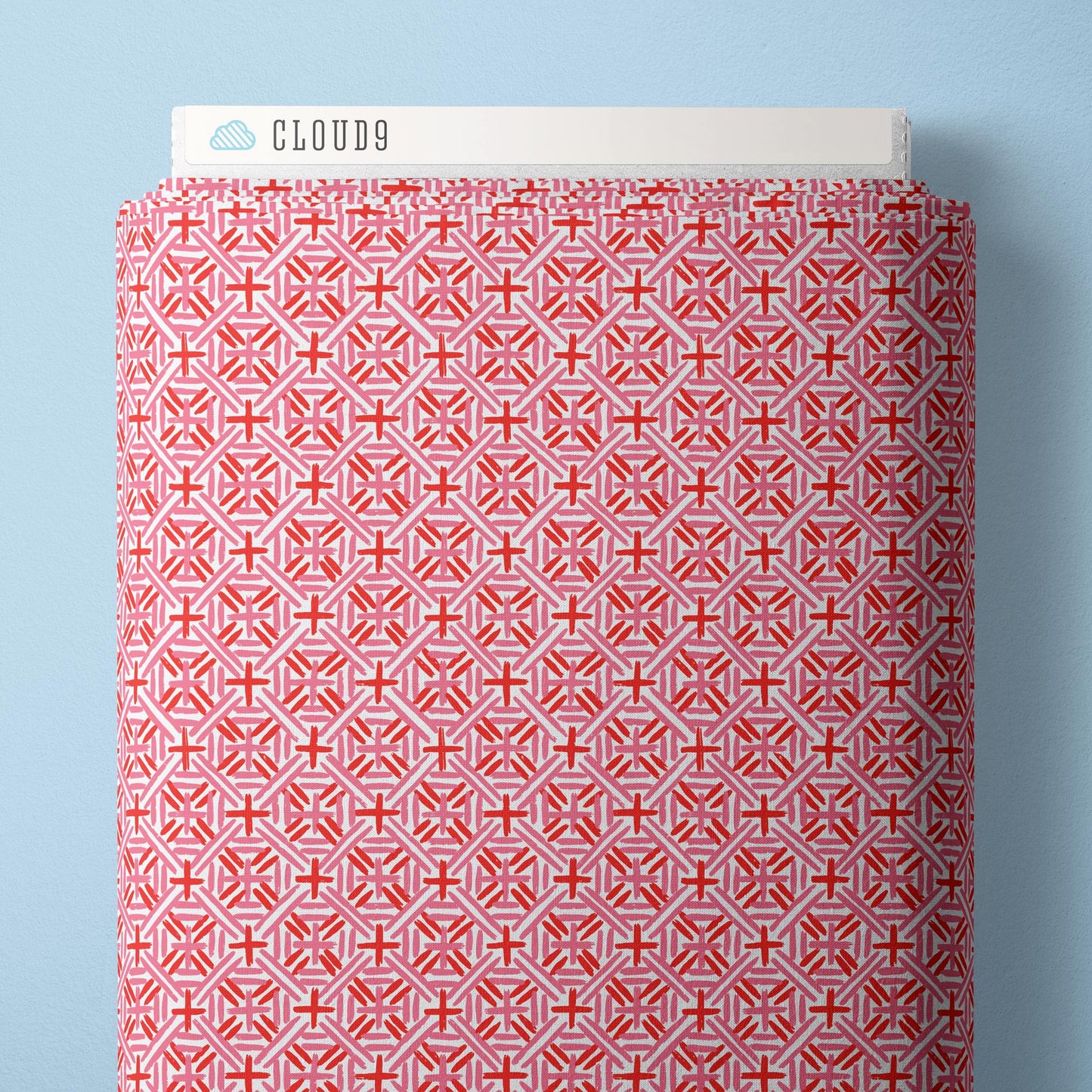 Cafe Weave - Red/Pink - Nice Nice - Emily Taylor - Cloud 9 Fabrics - Poplin - Simplifi Fabric