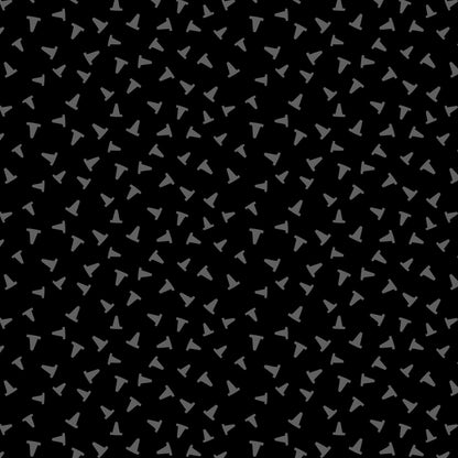 Caution - Black - Fire! Fire! Fire! - Loo McNulty - Cloud 9 Fabrics - Poplin - Simplifi Fabric