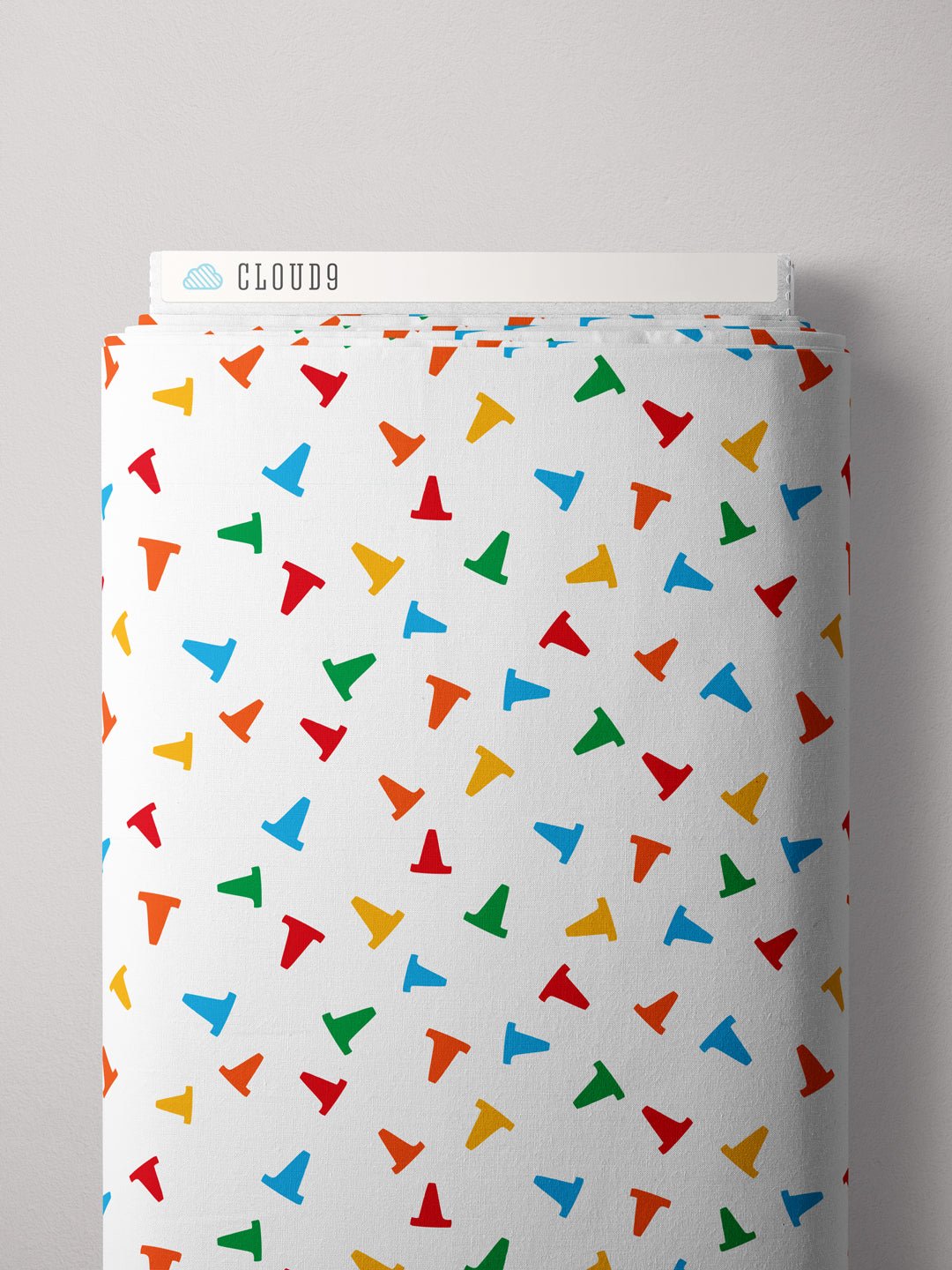 Caution - Multi - Fire! Fire! Fire! - Loo McNulty - Cloud 9 Fabrics - Poplin - Simplifi Fabric