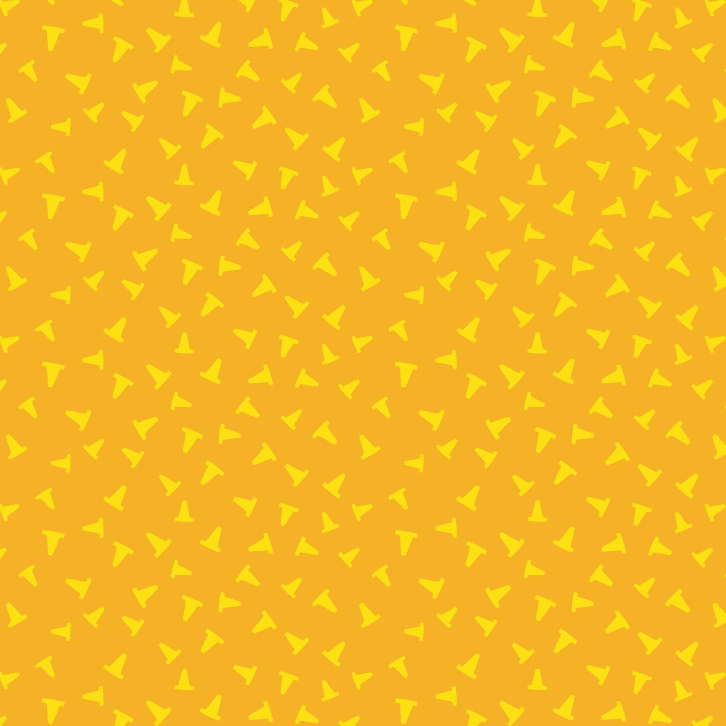 Caution - Yellow - Fire! Fire! Fire! - Loo McNulty - Cloud 9 Fabrics - Poplin - Simplifi Fabric