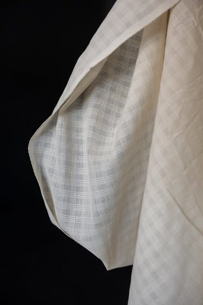 Chequered Stripe Natural Indian Cotton - Merchant & Mills - Simplifi Fabric