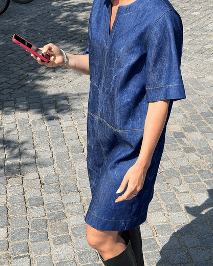 City Dress Womens Paper Pattern - Wardrobe by Me - Simplifi Fabric