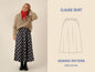 Claude Skirt Womens Paper Pattern - Wardrobe by Me - Simplifi Fabric