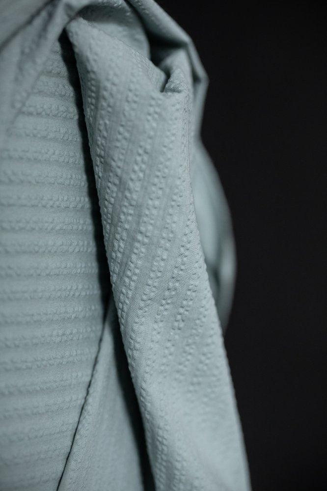 Cloud Cover Seersucker Stripe Indian Organic Cotton - Merchant & Mills - Simplifi Fabric