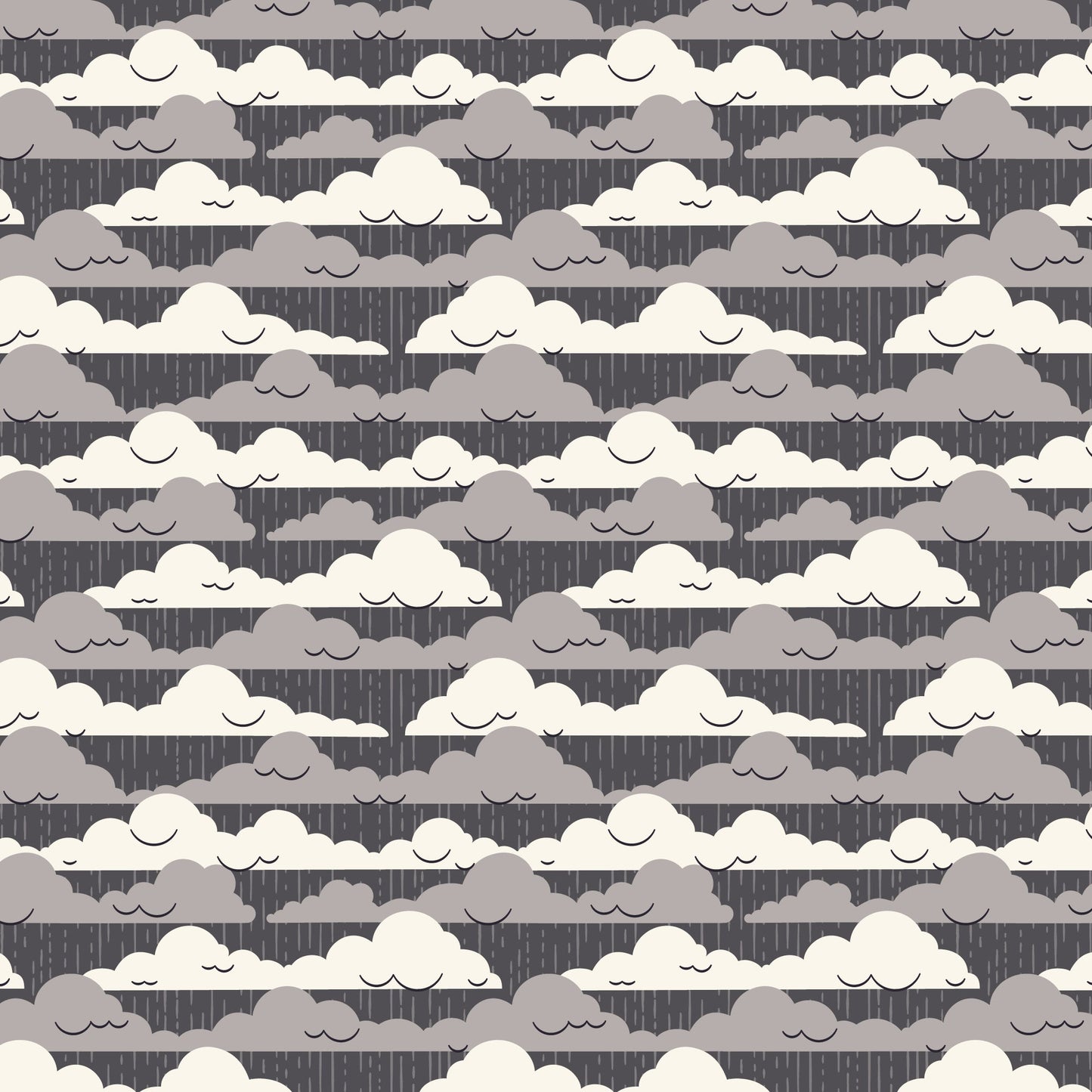 Cloudy Skies - Spring Showers - Ann Gardner - Cloud 9 Fabrics - Poplin - Simplifi Fabric