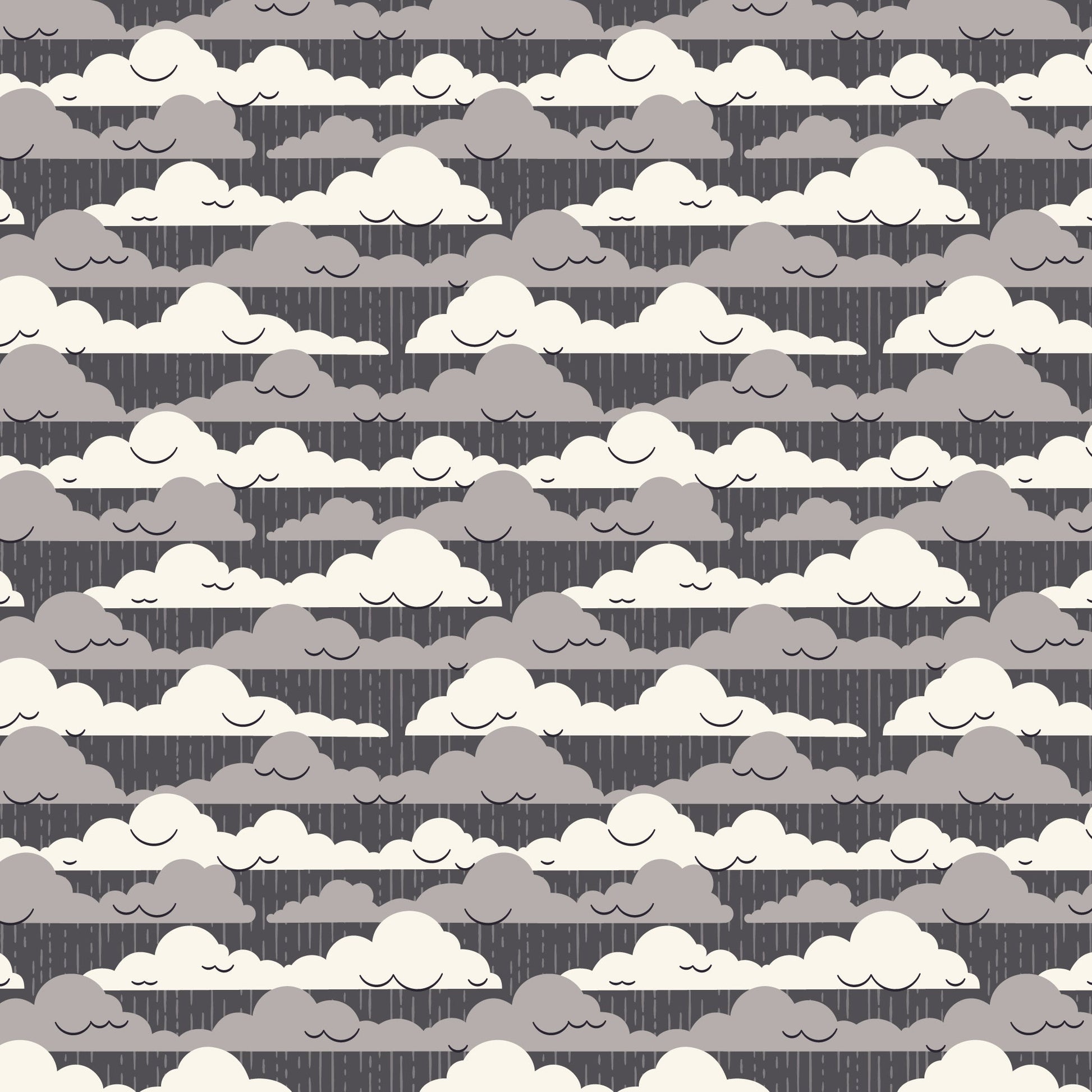 Cloudy Skies - Spring Showers - Ann Gardner - Cloud 9 Fabrics - Poplin - Simplifi Fabric