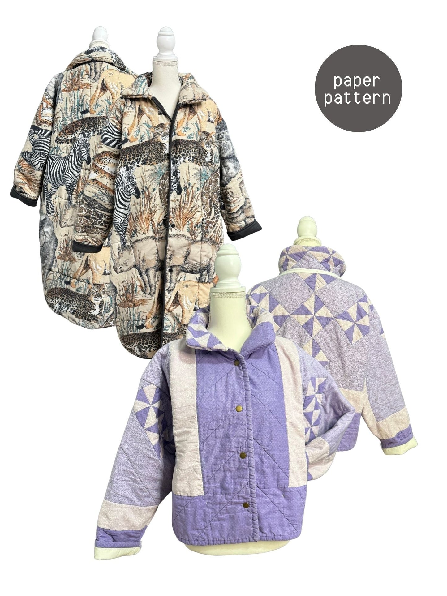 Coat - Paper Pattern - Hot Girl Quilting - Simplifi Fabric