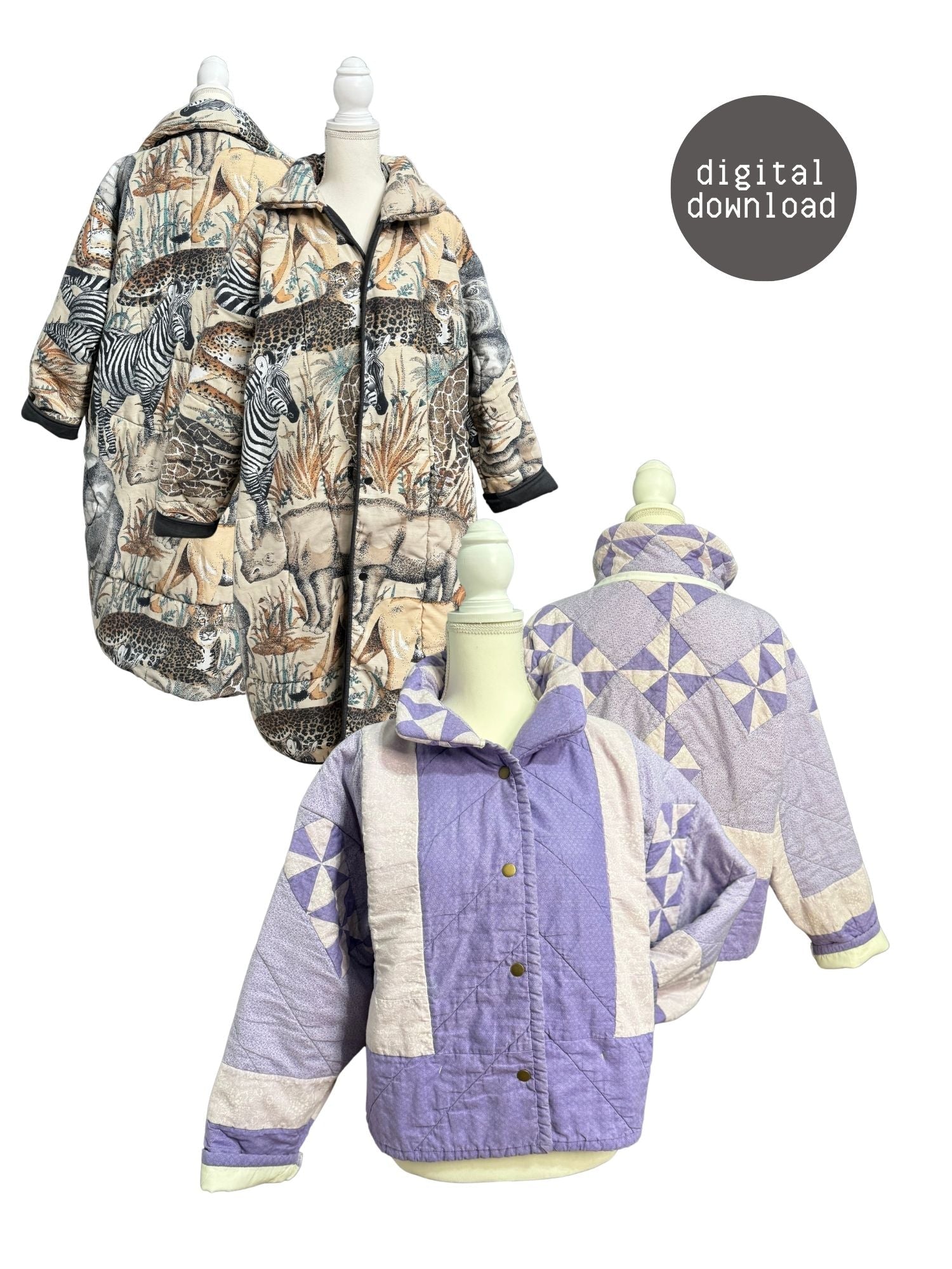 Coat - PDF Pattern - Hot Girl Quilting - Simplifi Fabric