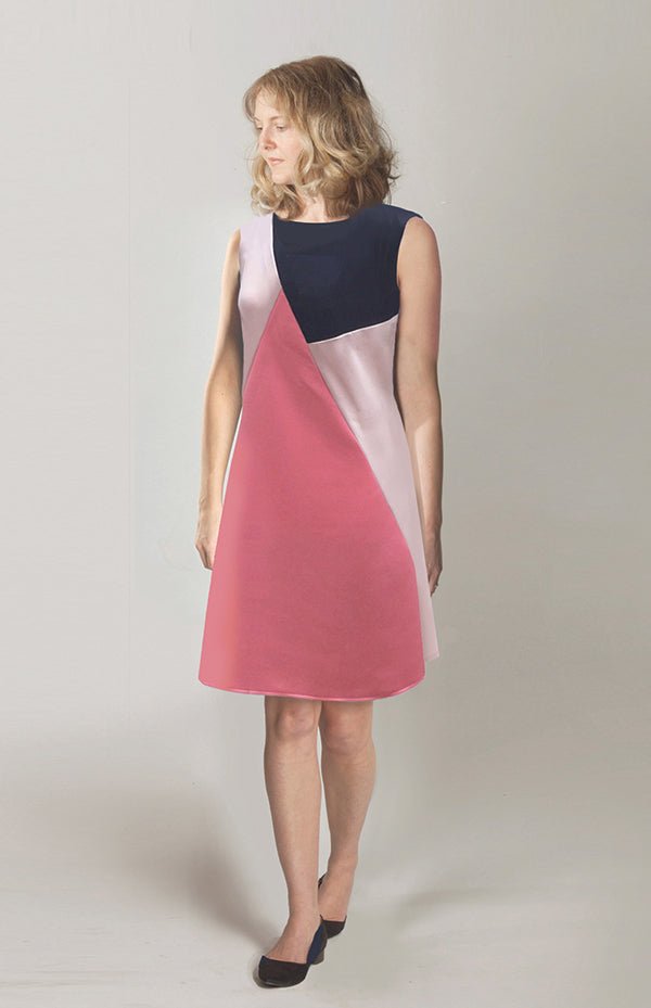 Colourblock Dress - Paper Sewing Pattern - Sew Different - Simplifi Fabric