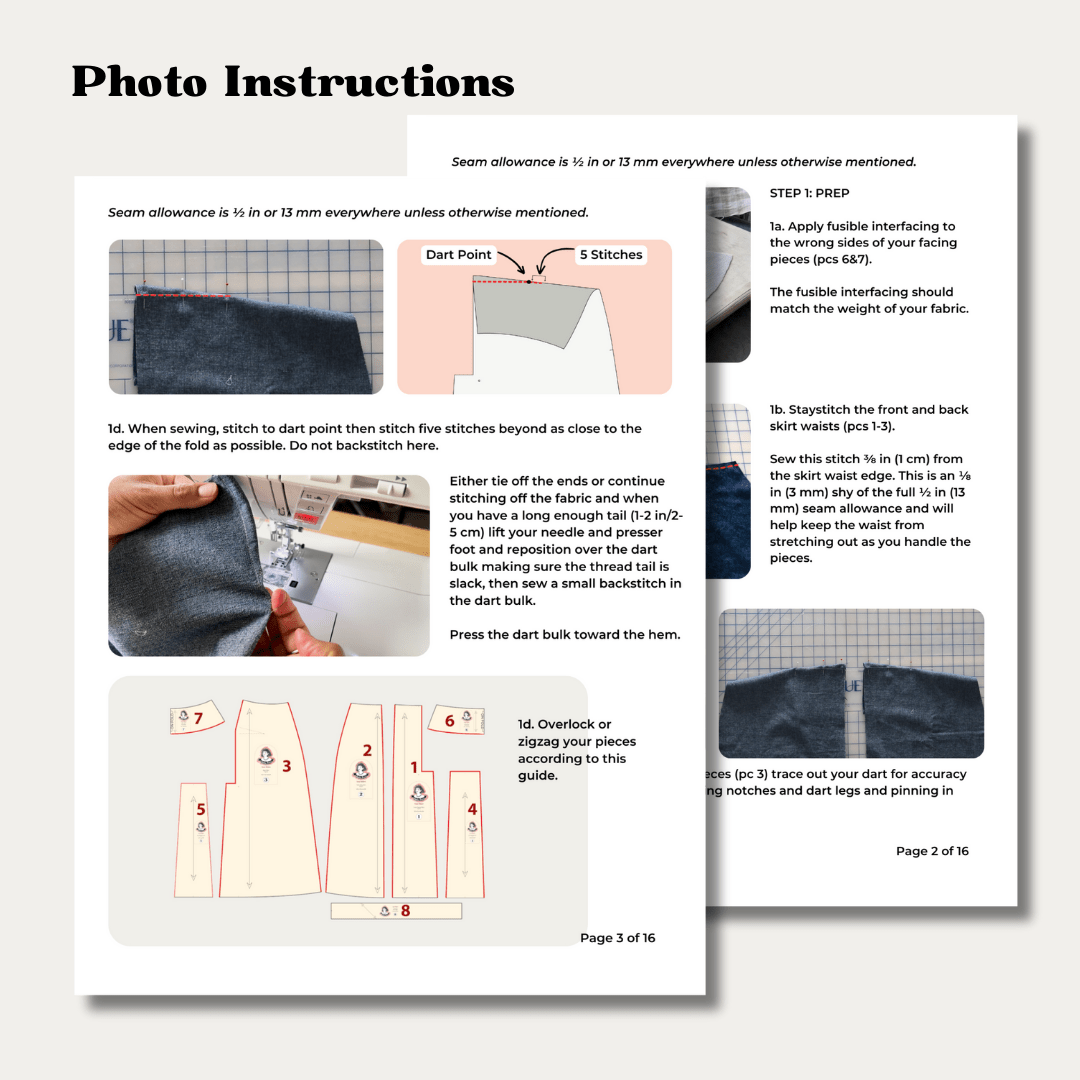 Cool Skirt PDF Pattern - Lydia Naomi - Simplifi Fabric