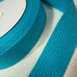 30mm Webbing - Cool Teal - Japanese Import - 10 (sold per meter)