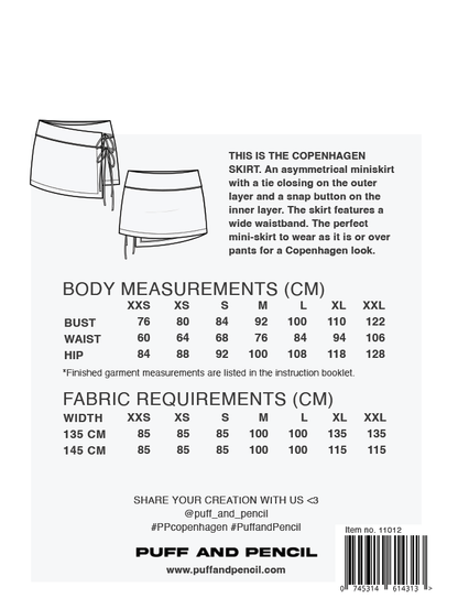 Copenhagen Skirt - Paper Sewing Pattern - Puff And Pencil - Simplifi Fabric