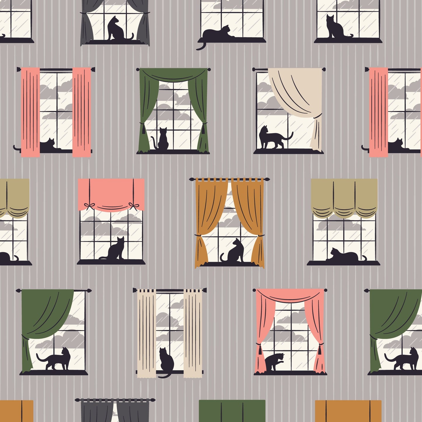 Cozy & Dry - Spring Showers - Ann Gardner - Cloud 9 Fabrics - Poplin - Simplifi Fabric