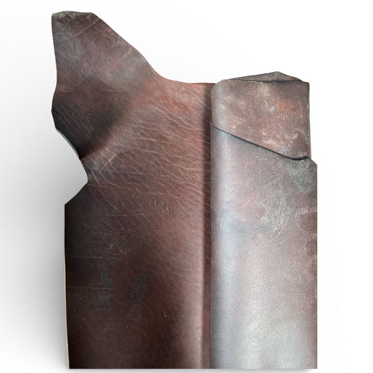 Crazy Horse Leather - Brown - Approx. 8 s.f. - Deadstock - Simplifi Fabric