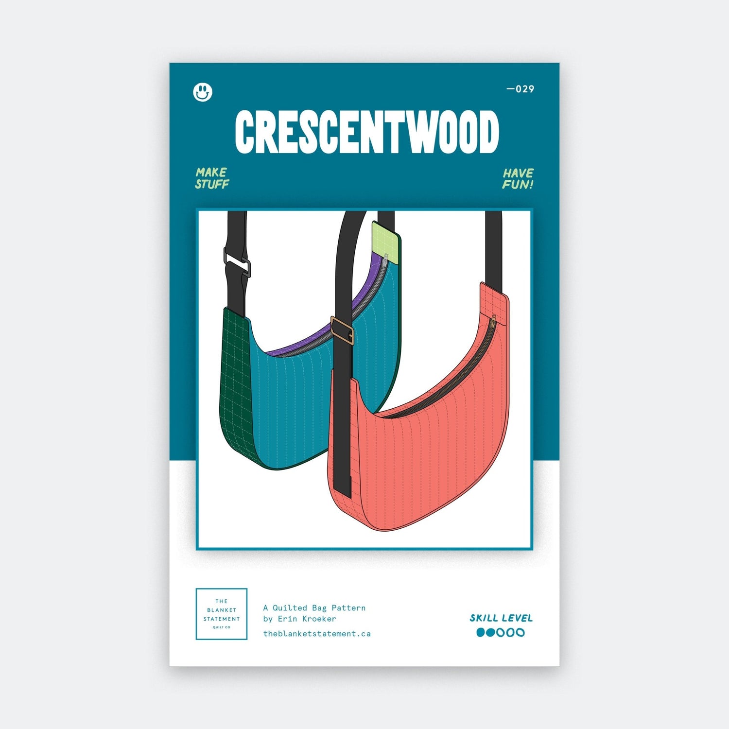 Crescentwood Quilted Bag Paper Pattern - The Blanket Statement Quilt Co. - Simplifi Fabric