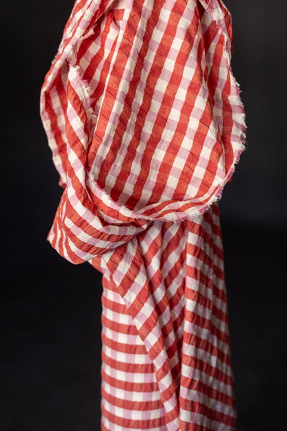 Cupid Gingham Indian Organic Cotton Seersucker - Merchant & Mills - Simplifi Fabric