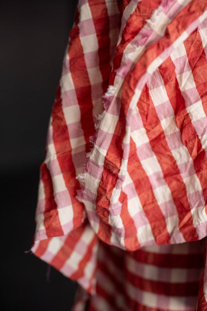 Cupid Gingham Indian Organic Cotton Seersucker - Merchant & Mills - Simplifi Fabric