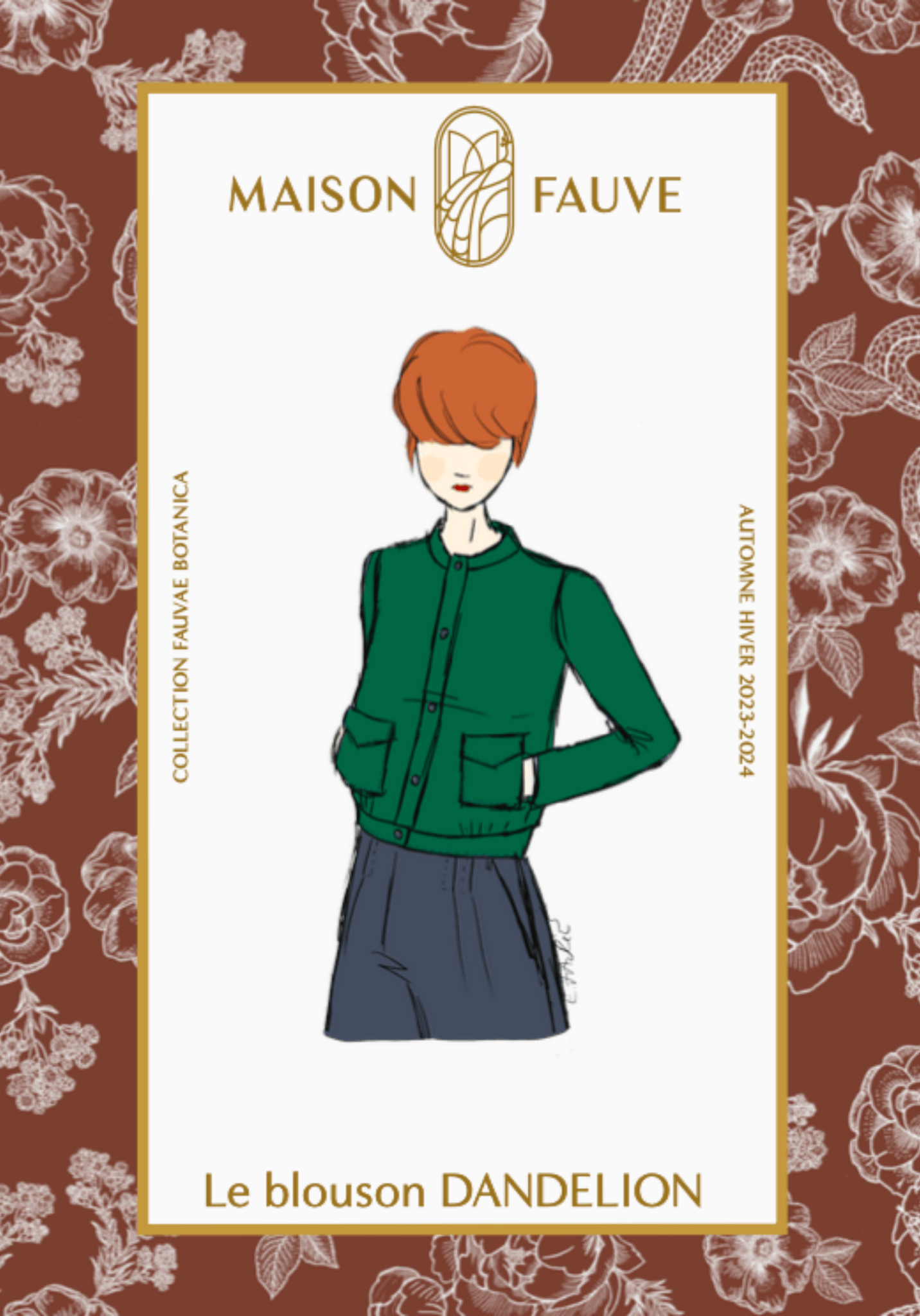 Dandelion Jacket Paper Sewing Pattern - Maison Fauve - Simplifi Fabric
