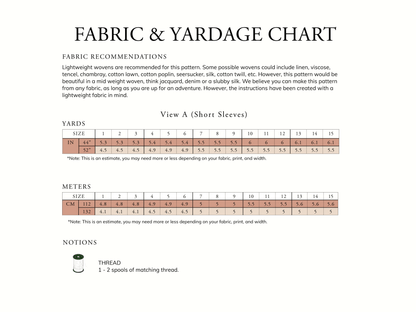 DELFT Dress PDF Sewing Pattern - Madswick - Simplifi Fabric