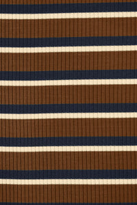 Derby TENCEL™ Modal Stripe Jersey - OEKO-TEX® -  MeetMILK - Pecan