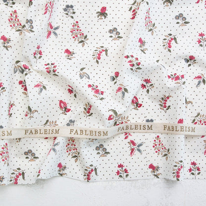 Dottie Floral - Cream - Indian Block Prints Cottage - Fableism Supply Co. - Simplifi Fabric