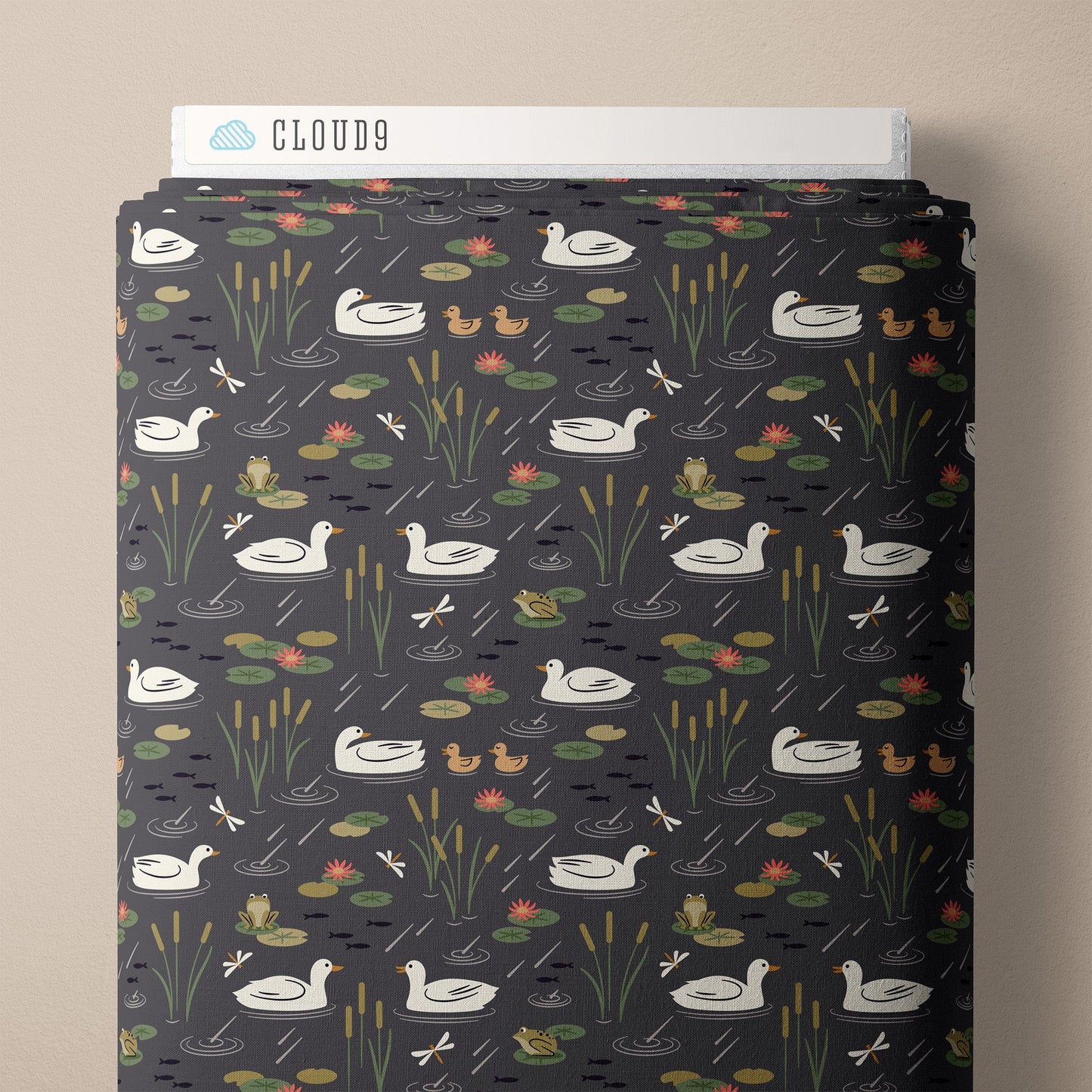 Duck Pond - Spring Showers - Ann Gardner - Cloud 9 Fabrics - Poplin - Simplifi Fabric