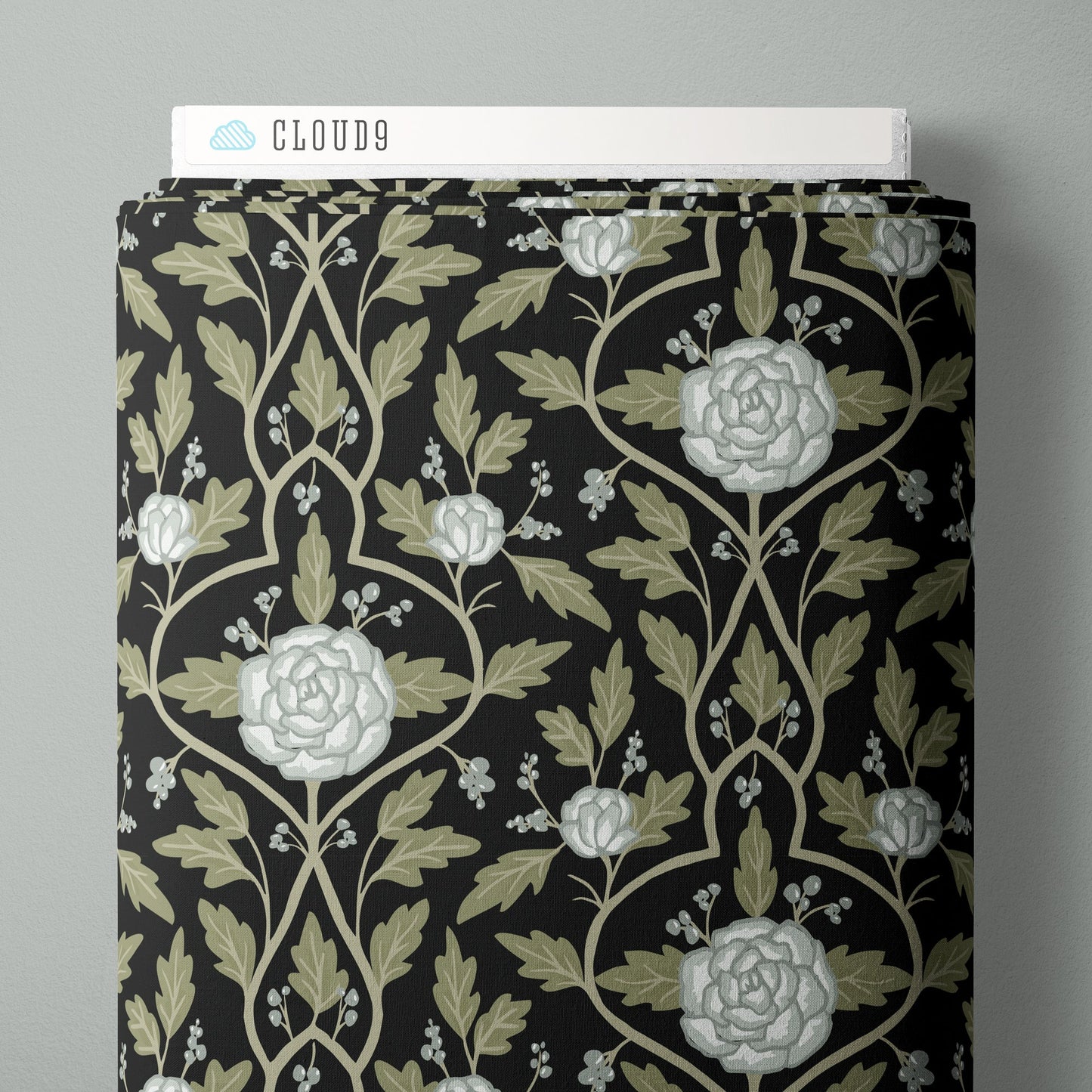 Evening Arbor - Ebony - Twilight Reverie - Lisee Ree Designs - Cloud 9 Fabrics - Poplin - Simplifi Fabric