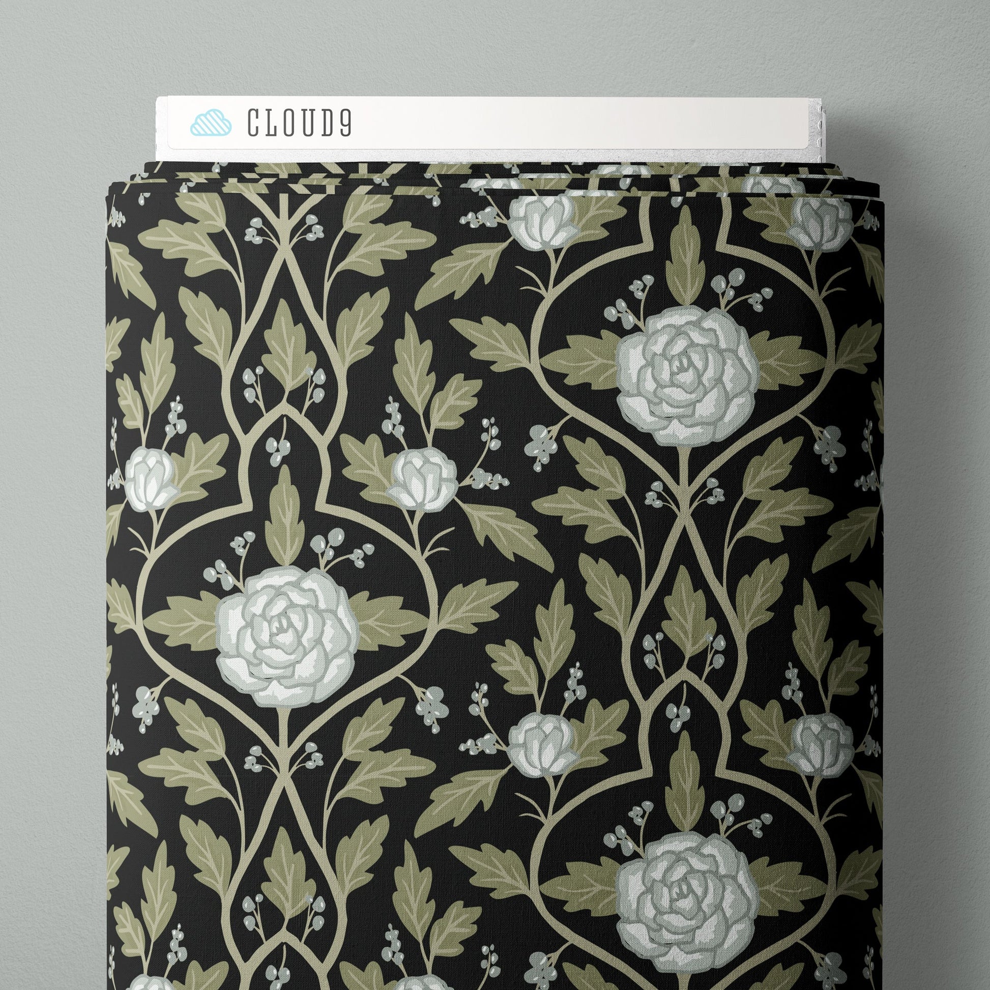 Evening Arbor - Ebony - Twilight Reverie - Lisee Ree Designs - Cloud 9 Fabrics - Poplin - Simplifi Fabric