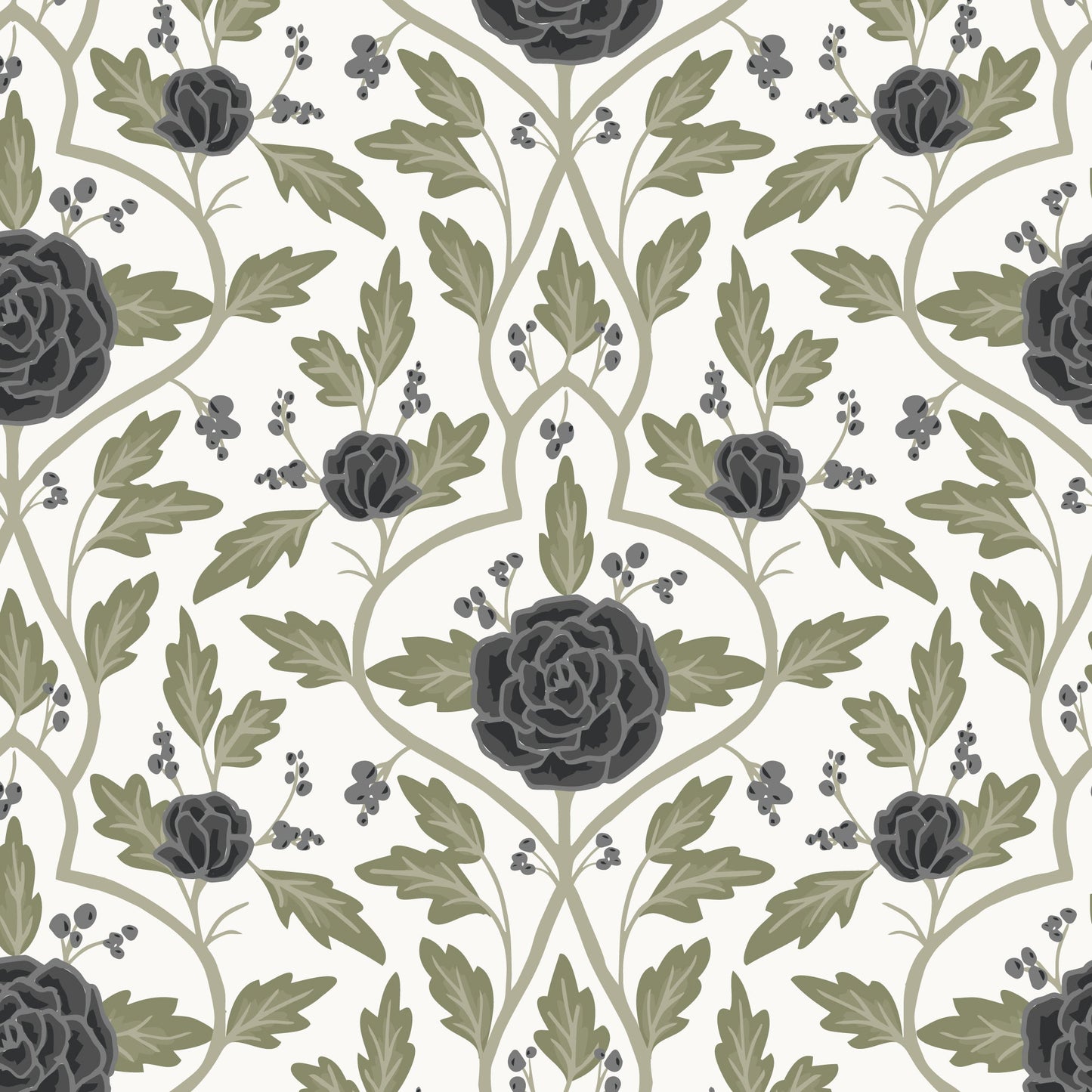 Evening Arbor - Ivory - Twilight Reverie - Lisee Ree Designs - Cloud 9 Fabrics - Poplin - Simplifi Fabric
