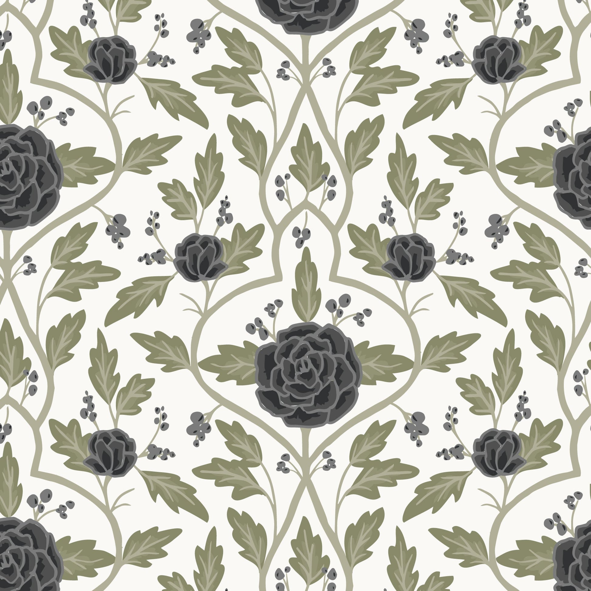 Evening Arbor - Ivory - Twilight Reverie - Lisee Ree Designs - Cloud 9 Fabrics - Poplin - Simplifi Fabric