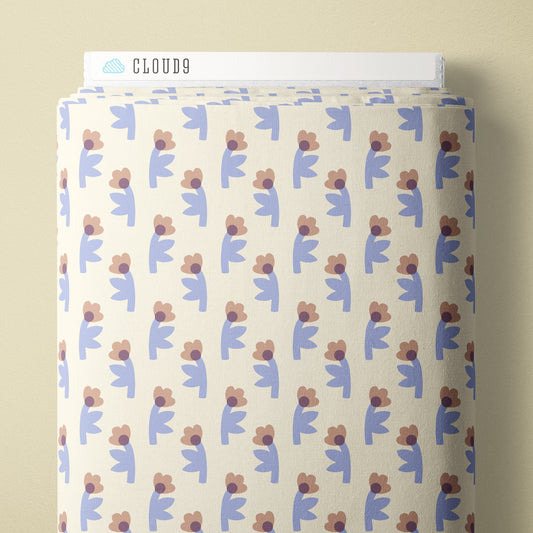 Evening Bloom - Ivory - Firefly Moon - Leah Duncan - Cloud 9 Fabrics - Poplin - Simplifi Fabric