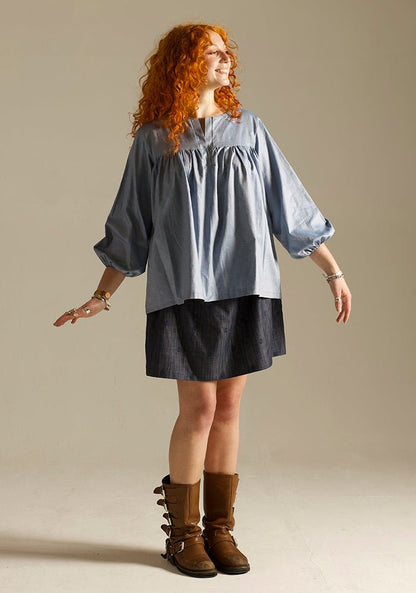 Felis Blouse - Paper Sewing Pattern - Sew Different - Simplifi Fabric