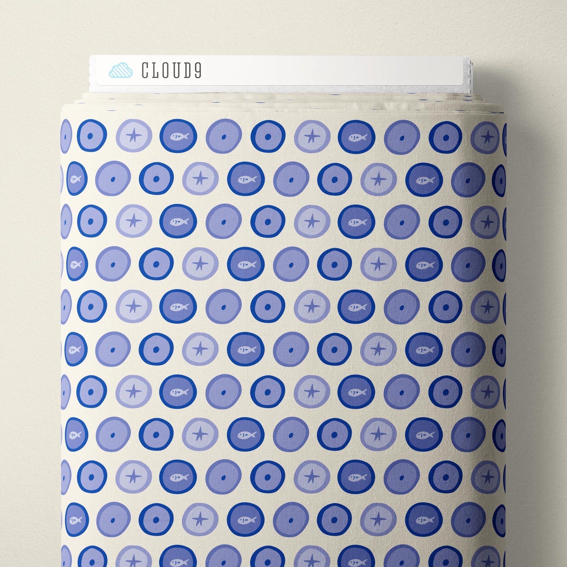 Festival Shields - Ivory - The Iliad - Aidi Riera - Cloud 9 Fabrics - Poplin - Simplifi Fabric
