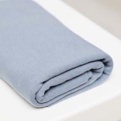 Fine 2x1 Rib Jersey TENCEL™ Lyocell Organic Cotton - OEKO - TEX® - MeetMILK - Sky - Simplifi Fabric