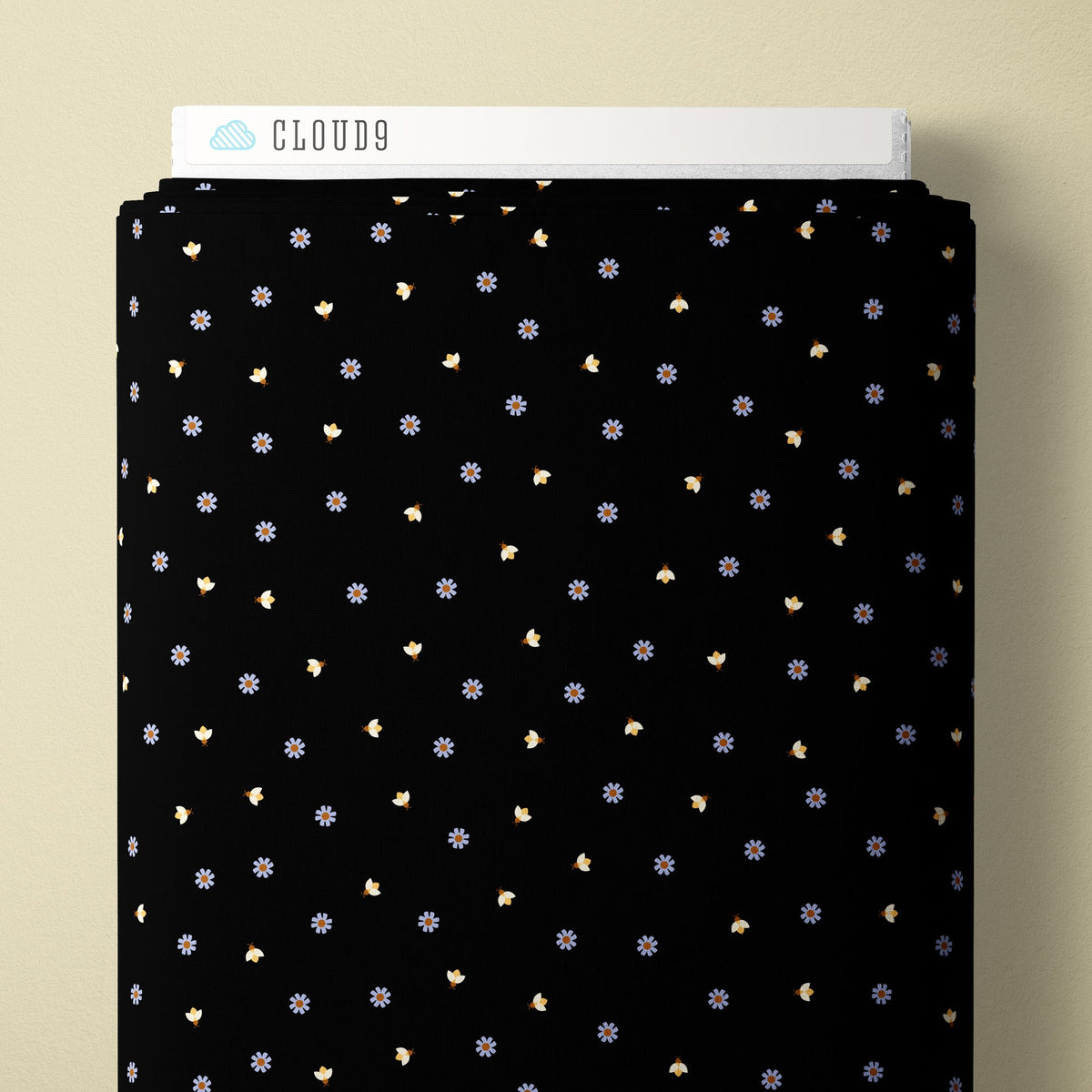 Firefly Twilight - Black - Firefly Moon - Leah Duncan - Cloud 9 Fabrics - Poplin - Simplifi Fabric