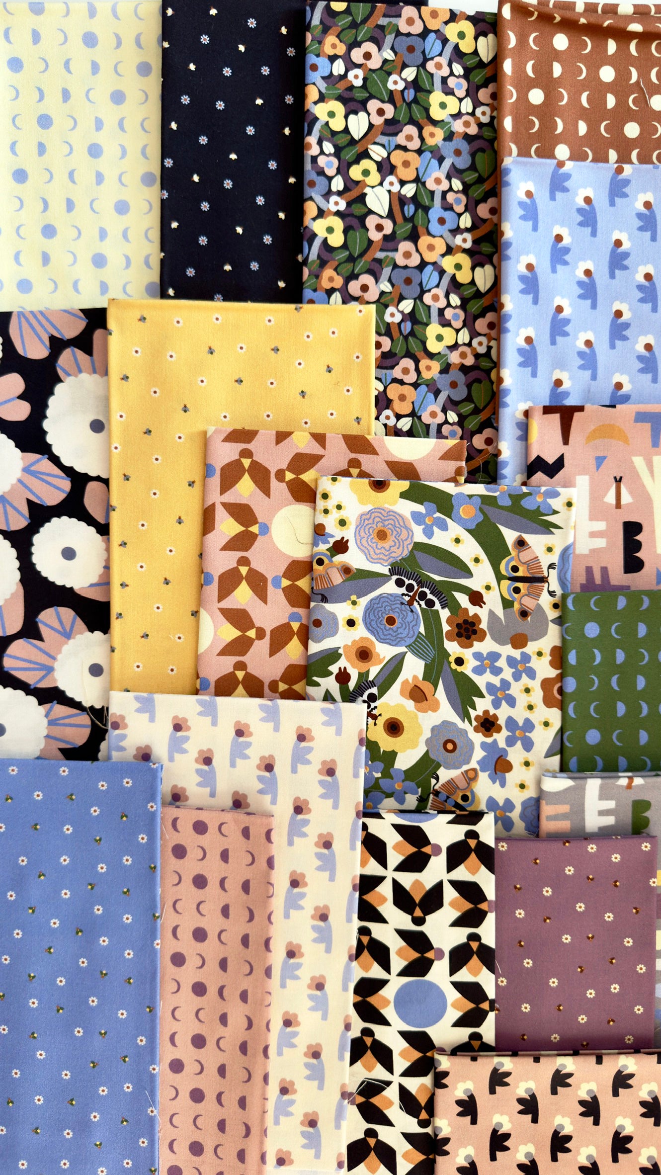 Firefly Twilight - Grape - Firefly Moon - Leah Duncan - Cloud 9 Fabrics - Poplin
