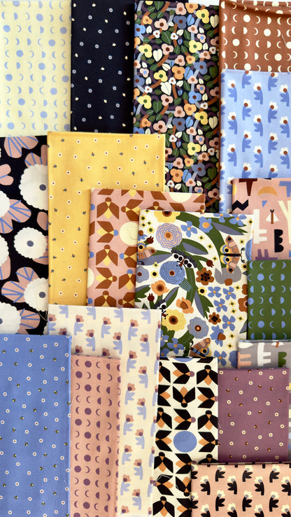Firefly Twilight - Grape - Firefly Moon - Leah Duncan - Cloud 9 Fabrics - Poplin