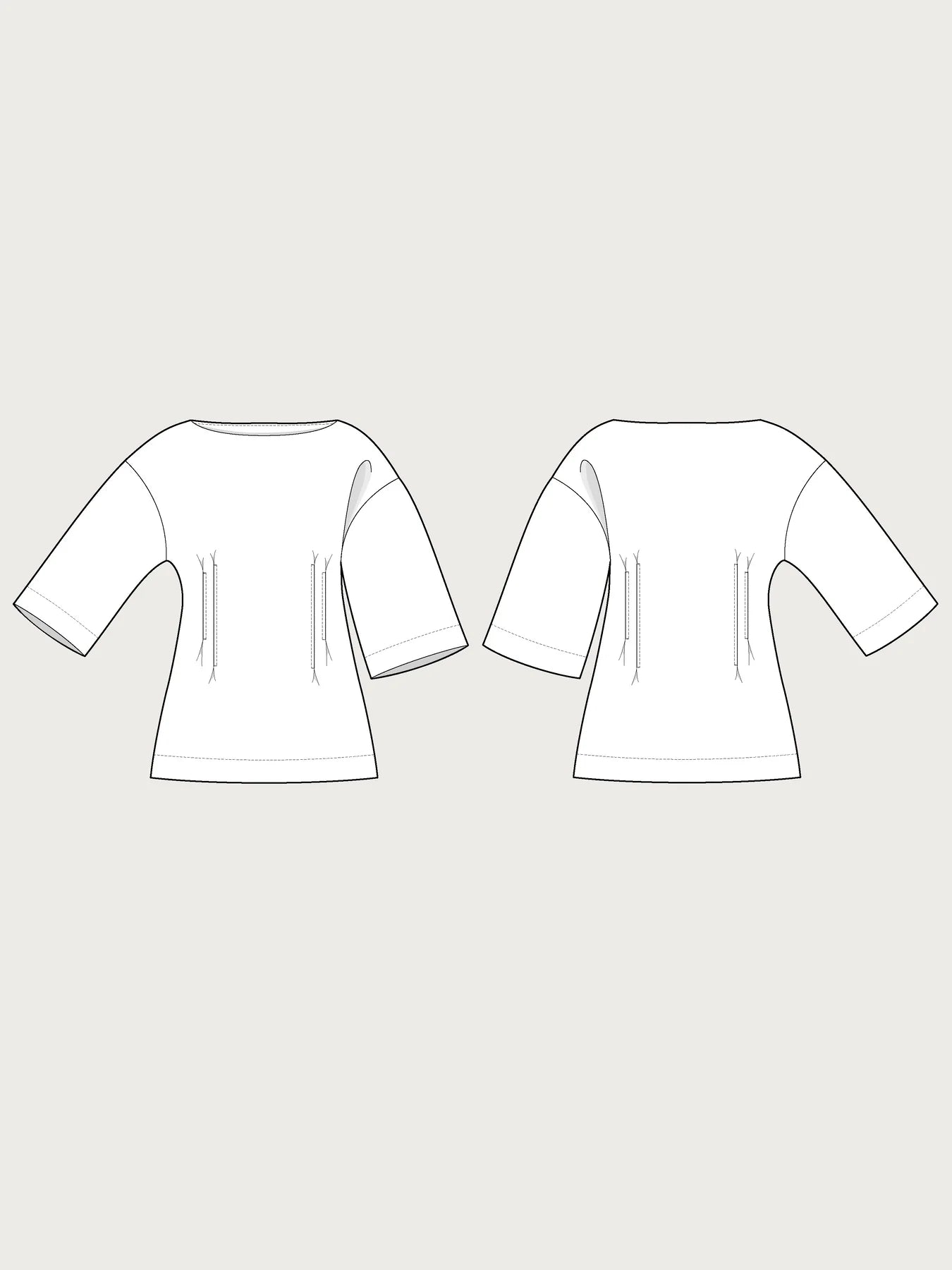 Fitted Waist T-Shirt Pattern - The Assembly Line - Simplifi Fabric