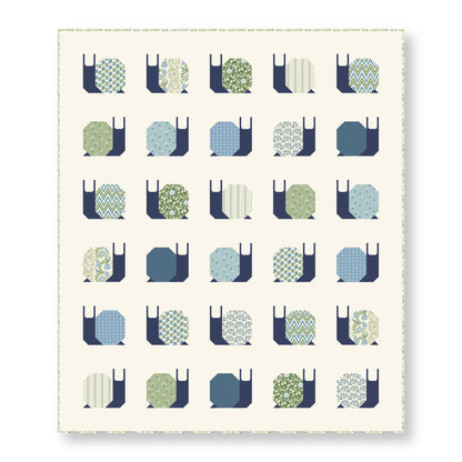 Flowering Lace - Blue - Summer Garden - House Of Haricot - Cloud 9 Fabrics - Poplin - Simplifi Fabric