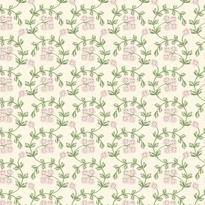 Flowering Lace - Pink - Summer Garden - House Of Haricot - Cloud 9 Fabrics - Poplin - Simplifi Fabric