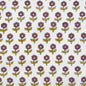 Flowerling - Eggplant - Indian Block Prints Cottage - Fableism Supply Co. - Simplifi Fabric
