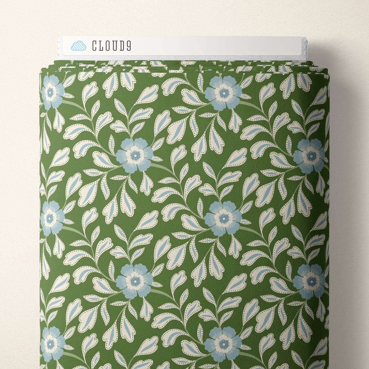 Garden Whispers - Green - Summer Garden - House Of Haricot - Cloud 9 Fabrics - Poplin - Simplifi Fabric